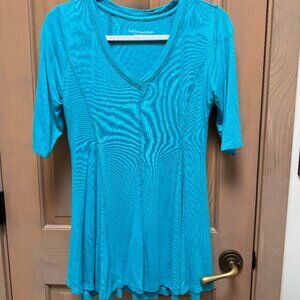 Soft Surroundings The Perfect A Line Top in Turquoise